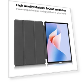 Tri-Fold Stand Leather Tablet Cover — Protective Cases, Smartwatch 2025
