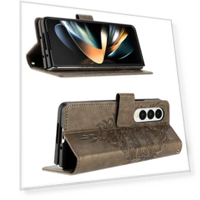 Wallet Case with Wrist Strap Butterfly Imprint Leather Phone Cover — Flip Cases, Smartwatch 2025