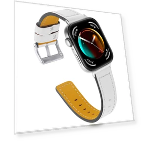 Watch Strap Stitching Lines Genuine Cow Leather Wrist Band — Bands, Smartwatch 2025