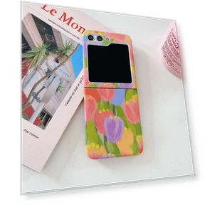 Water Transfer Printing Tulip Pattern PC Phone Cover — Bumpers, Smartwatch 2025