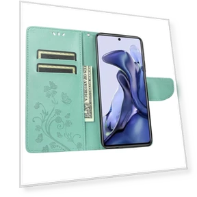 Butterfly Flower Imprinting Wallet Flip Case — Flip Cases, Smartwatch 2025