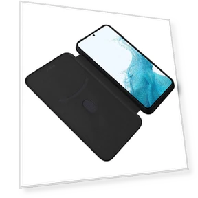 Carbon Fiber Texture Magnetic PU Leather Phone Case with Stand — Phone Accessories, Smartwatch 2025