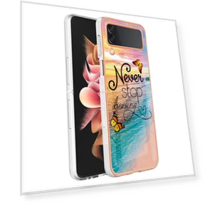 Case with IMD Marble Flower Pattern — Flip Cases, Smartwatch 2025