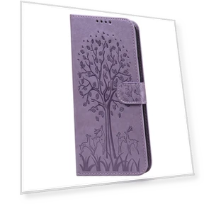 Deer Tree Pattern Imprinted PU Leather Magnetic Flip Cover Wallet Stand Shockproof Protective Case — Flip Cases, Smartwatch 2025
