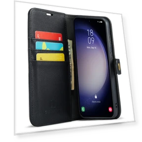 Detachable Split Leather Phone Cover with Stand Wallet — Phone Accessories, Smartwatch 2025