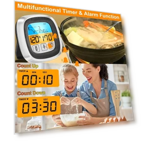 Digital Kitchen Thermometer with Probe — Instant-Read, Leisure outdoor