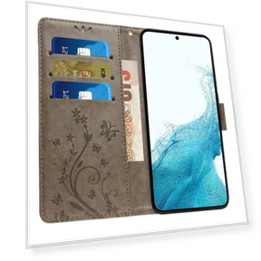 Flower Butterfly Imprinted Protective Cover with Stand — Phone Accessories, Smartwatch 2025