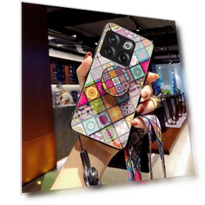 Flower Pattern Hybrid Phone Case with Kickstand — Phone Accessories, Smartwatch 2025