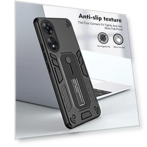 Hidden Kickstand Phone Cover with Silicone Ring Strap — Screen Protectors, Smartwatch 2025