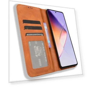 Leather Case Magnetic Closing Wallet Phone Cover — Flip Cases, Smartwatch 2025