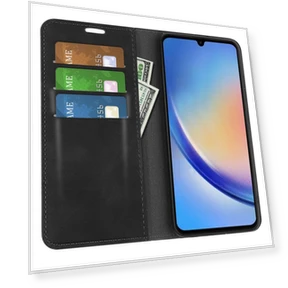 Leather Wallet Case with Flip Stand — Flip Cases, Smartwatch 2025
