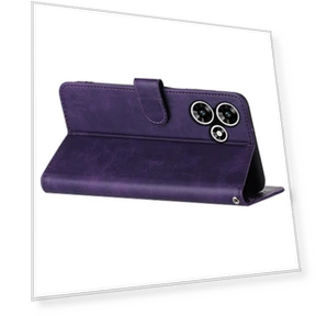 Leather Wallet Magnetic Clasp Smartphone Cover with Strap — Flip Cases, Smartwatch 2025
