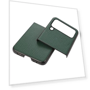 Litchi Texture Genuine Leather Phone Case — Phone Accessories, Smartwatch 2025