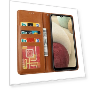 Outer Card Slot PU Leather Case — Phone Accessories, Smartwatch 2025