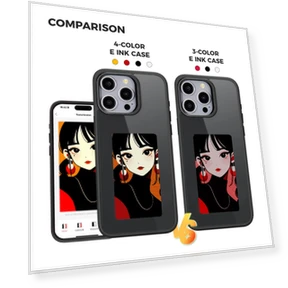 Phone Case with E Ink Display — Mobile Devices & Accessories, Smartwatch 2025