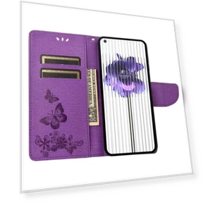 PU Leather Butterflies Flower Pattern Imprinting Phone Cover — Basic Cases, Smartwatch 2025