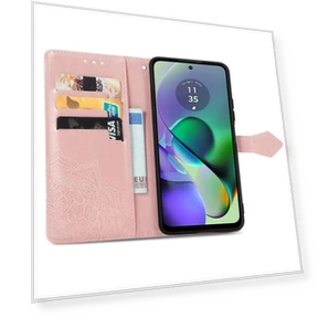 PU Leather Mandala Pattern Magnetic Closure Wallet Phone Cover — Flip Cases, Smartwatch 2025