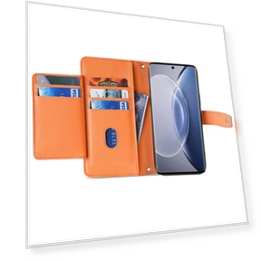 PU Leather Stand Case with Zipper Pocket — Phone Accessories, Smartwatch 2025
