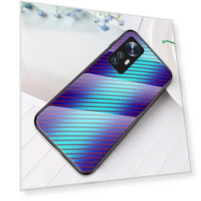 Scratch-Resistant Carbon Fiber Texture Tempered Glass+PC Protective Cover with Soft TPU Frame — Screen Protectors, Smartwatch 2025