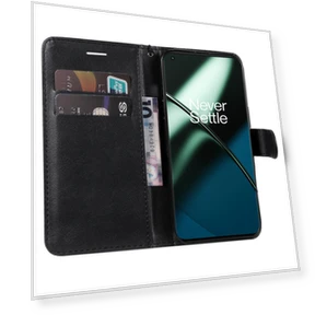 Solid Color Leather Mobile Cover Wallet Stand with Strap — Basic Cases, Smartwatch 2025