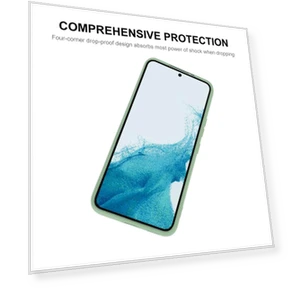 Solid Color Straight Edge Drop-resistant Cover Liquid Silicone Precise Cutout Flexible Phone Case — Basic Cases, ENKAY HAT PRINCE
