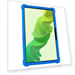 Tablet Case Shockproof Silicone Cover with Adjustable Kickstand — Protective Cases, Smartwatch 2025