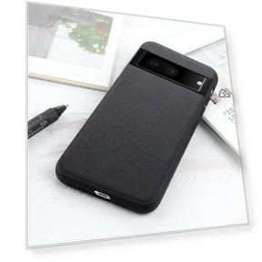 Ultra-Thin Textured Genuine Leather Phone Case — Basic Cases, Smartwatch 2025