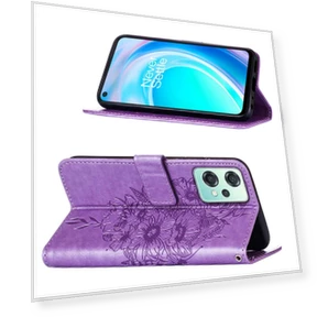 Wallet Case with Wrist Strap Butterfly Imprint Leather Phone Cover — Basic Cases, Smartwatch 2025