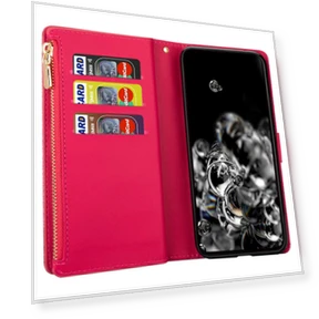 Zipper Wallet Stand PU Leather Phone Case — Flip Cases, Smartwatch 2025