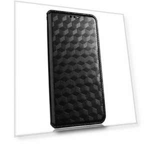 Adjustable Stand Rhombus Imprinted Case with Magnetic Closure — Flip Cases, Smartwatch 2025