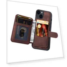 Anti-drop Leather Coated TPU Phone Case with Kickstand — Bumpers, Smartwatch 2025