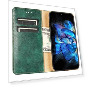 Anti-Scratch Stand Case Magnetic Closing Anti-drop PU Leather Wallet Phone Cover — Smartwatch Protectors, Smartwatch 2025