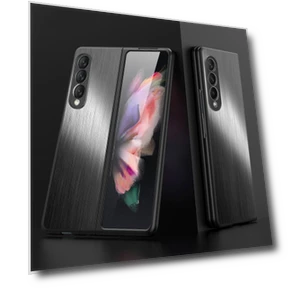 Brushed Anti-scratch Stainless Steel+PC Folding Phone Case Cover — Basic Cases, Smartwatch 2025