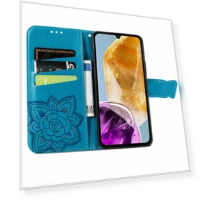Butterfly Pattern PU Leather Hand Strap Wallet Purse Phone Cover — Phone Accessories, Smartwatch 2025