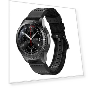 Canvas+Genuine Leather Watch Band — Bands, Smartwatch 2025