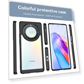 Clear Phone Case TPU+Acrylic Shockproof Protective Cover — Basic Cases, Smartwatch 2025