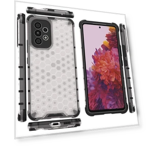 Honeycomb Textured TPU+PC Phone Case — Basic Cases, Smartwatch 2025
