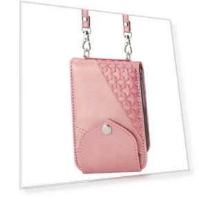 Imprinted Rhombus Pattern Calf Texture PU Leather Case with Card Holder and Stand — Flip Cases, Smartwatch 2025