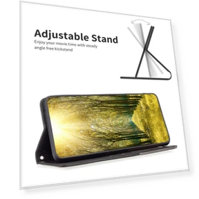 Leather Case with Card Holder Imprinting Pattern Phone Stand Cover — Phone Accessories, Smartwatch 2025