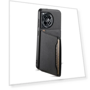 Leather Coated Phone Case with Card Slots and Kickstand — Phone Accessories, Smartwatch 2025