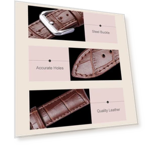 Leather Watch Strap with Stainless Steel Bracelet — Bands, Smartwatch 2025