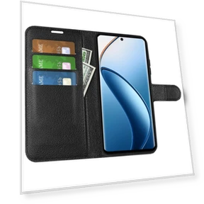 Litchi Texture PU Leather Folio Flip Wallet Phone Cover — Phone Accessories, Smartwatch 2025