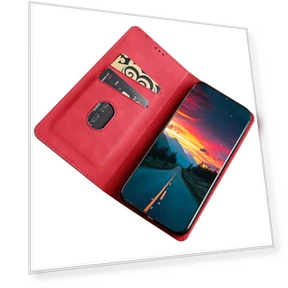 Magnetic Case Leather Skin-Touch Feeling Phone Cover with Card Holder — Phone Accessories, Smartwatch 2025