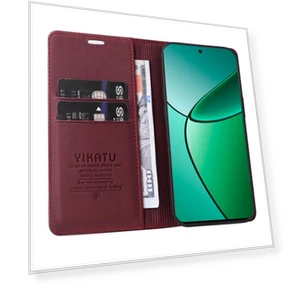 Magnetic Closure Leather Phone Case — Flip Cases, YIKATU
