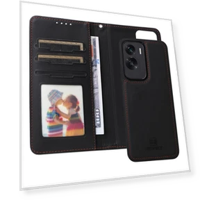 Magnetic Detachable PU Leather Phone Cover with Strap — Fitness Bands, Smartwatch 2025