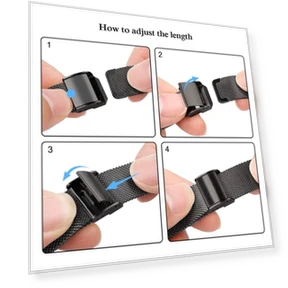 Milanese Fine Mash Smart Watch Band — Bands, Smartwatch 2025