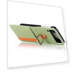 Palm Print Card Slots PU Leather Phone Case Cover with Ring Holder Kickstand — Flip Cases, Smartwatch 2025