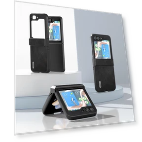 Phone Case Anti-Scratch PU+PC Hinge Protection Cover — Basic Cases, ABEEL