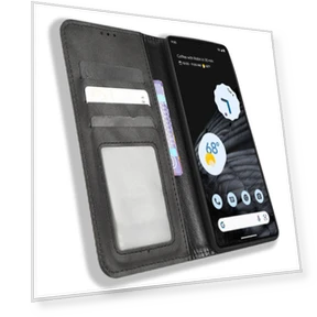 Retro Imprint Pattern Magnetic Auto Closing Phone Case — Flip Cases, Smartwatch 2025