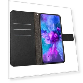 Rhombus Pattern Imprinted Leather Wallet Phone Cover — Smartwatch Protectors, Smartwatch 2025